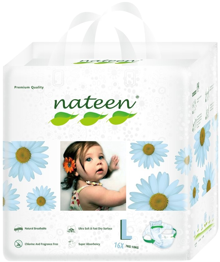 Nateen baby diapers L